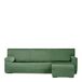 Eysa Light Bankhoes voor chaise longue Mini, met korte arm aan de rechterkant, groen