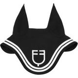 Icecat Full, Blu Navy/bianco: Bonnet anti-mouches et insectes pour chevaux en tissu technique