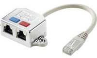 Renkforce Adaptateur réseau RJ45 T CAT 6 [2x prise RJ45 - 1x fiche RJ45] 15,00 cm Métal