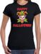 Bellatio Decorations Happy Halloween groene horror joker verkleed t-shirt zwart voor dames L