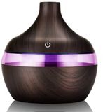 Suncolourful Luchtbevochtiger - Aroma Diffuser - Met LED-licht – 130 ml – Donker Hout