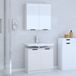 Maison Exclusive - Ensemble de meubles de salle de bain, 2 pièces, blanc, en panneaux de fibres de bois
