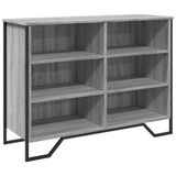 vidaXL Dressoir 101x35,5x74,5cm bewerkt hout grijs sonoma eikenkleurig