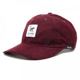 Surf Monkey Corduroy Baseballpet Gerecycled Polyester Eén Maat Granaat