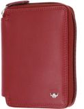 Golden Head Leren portemonnee Polo RFID Protect RV-Börse 3315 Rot donkerrood
