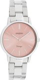 OOZOO Vintage series C20040 Unisex Polshorloge - Roze/Zilver