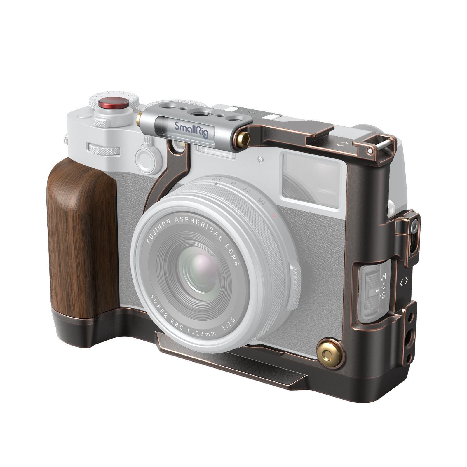 SmallRig 4557 Cage for Fujifilm X100VI - Black, Bronze, Gold