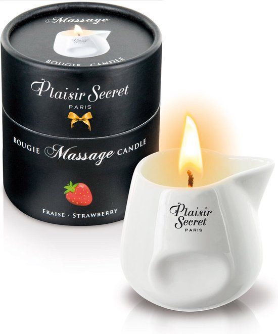 Plaisirs Secrets Massage Candle Strawberry - 80ml