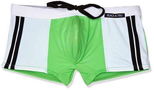 Black Nitro Swim Short Stripes - Kleur: groen - Maat: S