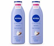 Nivea 2 x Smooth Body Milk Sheaboter 72 uur Hydratatie Droge Huid 250 ml Voordeelverpakking