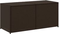vidaXL Tuinbox 283 L Poly Rattan Bruin