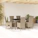 Prolenta Maison Exclusive Tuinset voor de tuin, 7-delig, met kussens, beige, van polyrotan