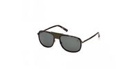 Timberland TB00091 Dark Havana Piloot Zonnebril Mannen Metaal Bruin 58mm