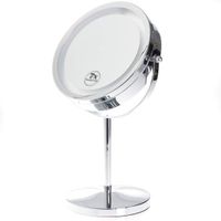TUKA-i-AKUT TKD3145-7x Verlichte make-upspiegel met ledverlichting, 7 x vergroting, 7 inch make-upspiegel, badkamerspiegel voor make-up scheren, dubbelzijdig scheerniveau, werkt op batterijen