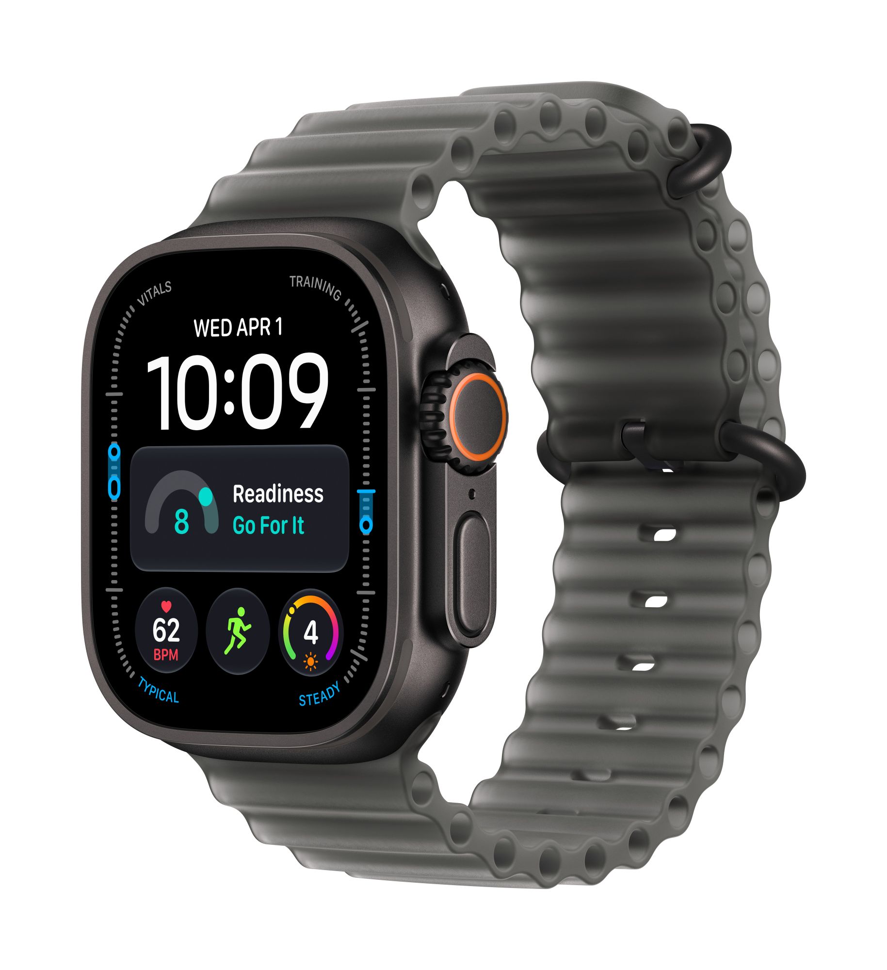 Apple Watch Ultra 4 49 mm Zwart Titanium