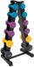 Monster Group BV set haltères en néoprène avec rack - noir - 76kg total