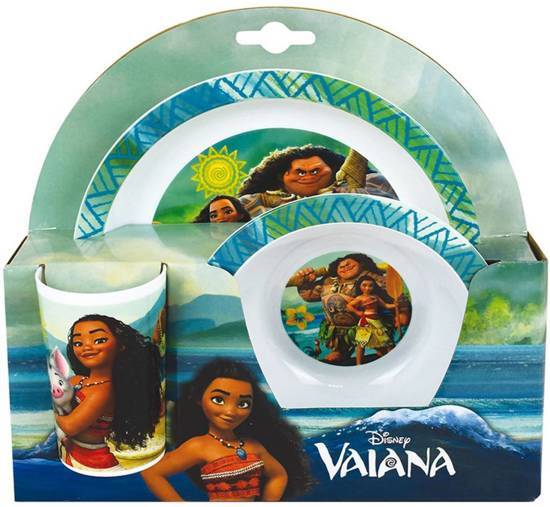 Vaiana Disney - Ontbijtsetje 3 delig - Multi