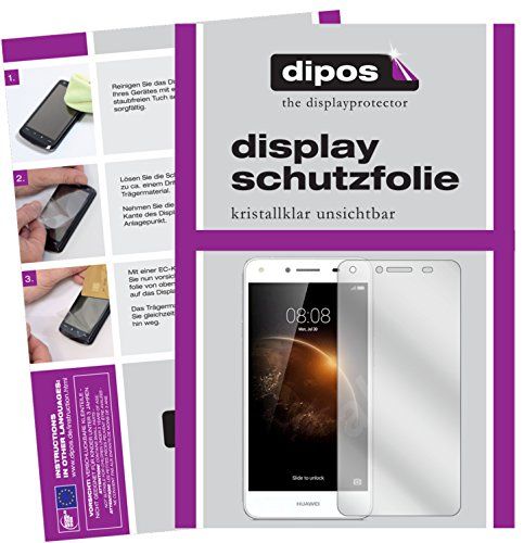 dipos I 2X Beschermfolie helder compatibel met Huawei Y6 II Compact Screen Protector