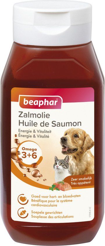 Beaphar Zalmolie - Dierengezondheidsmiddel - 430 ml - Hond