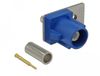 DeLOCK 89743 Coaxconnector - blauw, roestvrijstaal