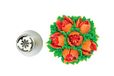 Silikomart - flower tube 18 - bocchetta in acciaio roestvrij staal per zak, diameter 25 mm