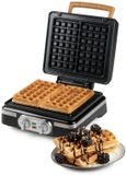 DOMO DO9281W Wafelijzer – XL wafels 4x7 - Belgische Wafels – 1520 W – Timer – Zwart