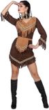 Wilbers Indianen Vrouw Bruin-52 - Polyester - EAN: 8718348046186
