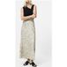 French Connection Josie Ennis Bias Skirt Porcelain Cream/blac