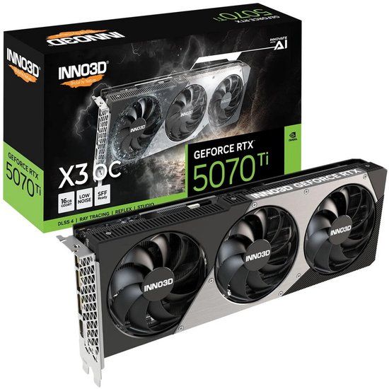 INNO3D GeForce RTX 5070 Ti X3 OC 16GB GDDR7 Graphics Card