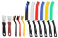 Brosses de nettoyage de fentes - 11 pièces - Brosse métallique laiton inox nylon - Grattoirs - Coloré