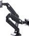 Gembird Full-motion dubbele monitorarm met gasveer, 17”-35”