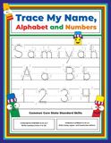 Trace My Name Alphabet and Numbers Workbook for Samiyah