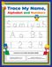Trace My Name Alphabet and Numbers Workbook for Samiyah