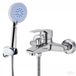 Unyqoos® Ensemble de robinetterie de bain en acier inoxydable avec douchette et installation réglable