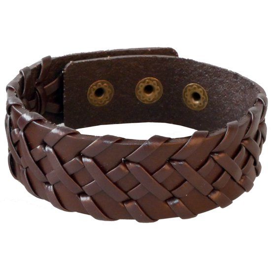 LGT JWLS Verstelbare Leren Armband in Bruin