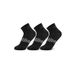 LI-NING Chaussettes à coupe basse (lot de 3) Noir nouveau/Noir nouveau/Noir nouveau XL AWTW007-1H