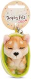 NICI Hondjes Sleutelhanger - Pluche Dier - Tas Decoratie - 8 cm - Bruin