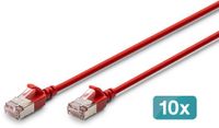 Digitus DK-1632-A-020S-R-10 netwerkkabel Rood 2 m Cat6a F/FTP (FFTP)