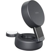 Belkin UltraCharge Pro 2-in-1 MagSafe Draadloze Oplader met Standaard Qi2 25W Zwart