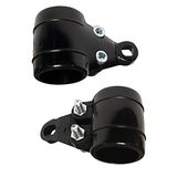 cyclingcolors 2 x koplamphouder zwart korte motorfiets scooter bromfiets poot bevestiging lamp verlichting