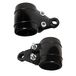 cyclingcolors 2 x koplamphouder zwart korte motorfiets scooter bromfiets poot bevestiging lamp verlichting