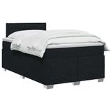 vidaXL Boxspringbed met matras en LED Zwart 120 x 200 cm Stof