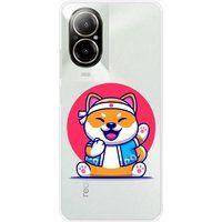 Realme Bedrukt siliconen hoesje compatibel met Realme C67 4G Shiba ninja