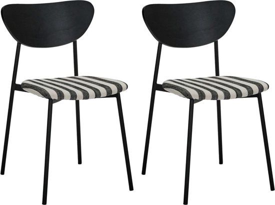House Doctor Stoel Must Off White 80cm - Set van 2