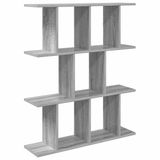 vidaXL Wandplank Grijs Sonoma 102 x 20 x 96 cm Bewerkt hout