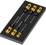 Wera 97113 Serie 900 Set 2 Werkplaats, Jeu universel de burins à vis Largeur de tête : 3,5 mm, 4,5 mm, 5,5 mm, 7 mm Longueur de tête : 80 mm, 90 mm, 100 mm, 125 mm