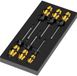 Wera 97113 Serie 900 Set 2 Werkplaats, Jeu universel de burins à vis Largeur de tête : 3,5 mm, 4,5 mm, 5,5 mm, 7 mm Longueur de tête : 80 mm, 90 mm, 100 mm, 125 mm