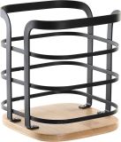 Item International keukengerei houder - Zwart - 12 x 14,5 cm - Metaal