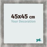 yd. Cadre photo 45x45 cm - MDF - Métal Vintage - Pisa