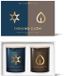 Skandinavisk Nordic Bliss bougie parfumée 2x 65gr coffret cadeau : Stjärna + Hygge Gold édition spéciale - Evening Glow